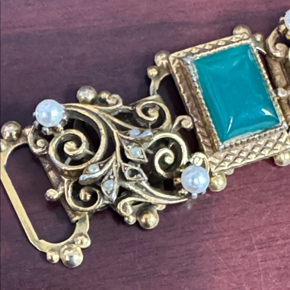 Vintage Arthur Pepper Signed Gemstone Bracelet